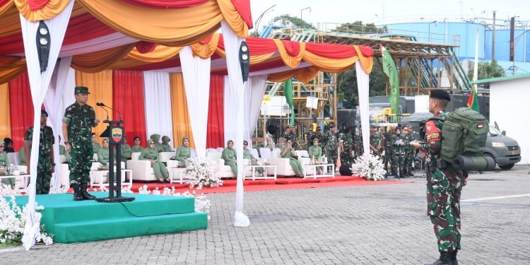 Pangdam I/BB Sambut Purna Tugas 350 Personil Satgas Yonkav 6/NK di Belawan
