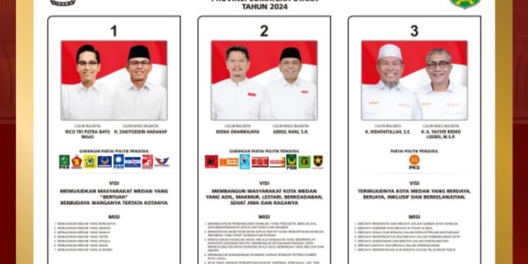 Debat Kandidat Pilkada Medan 2024 Akan Digelar Tiga Kali, Ini Daftar Pesertanya