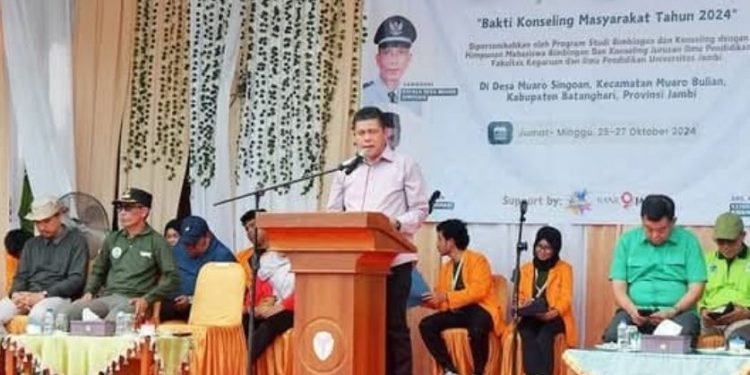 Pjs Bupati Batanghari Resmikan Bakomas Unja di Desa Muaro Singoan