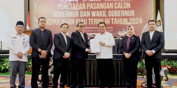 KPU Tetapkan Ansar-Nyanyan Sebagai Gubernur dan Wakil Gubernur Kepri Terpilih Pilkada 2024