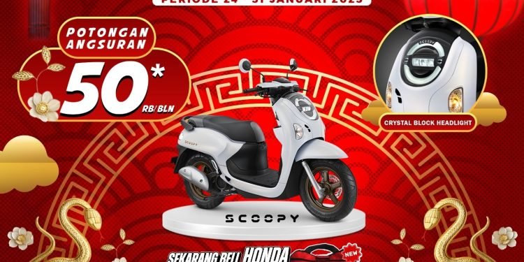 Bawa Pulang New Honda Scoopy dengan Angpao Spesial Imlek dari Sinsen