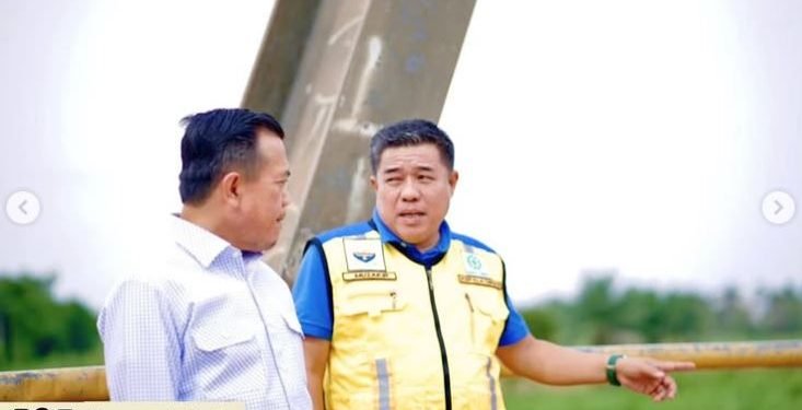 Kadis PUPR Dampingi Gubernur Al Haris Tinjau Proyek Multiyears Jalan Suak Kandis