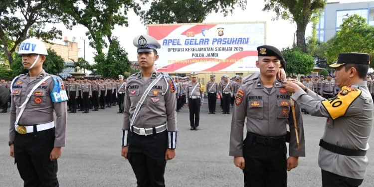 Polda Jambi Gelar Operasi Keselamatan Siginjai Tertib Berlalu Lintas tahun 2025, Ini Sasarannya