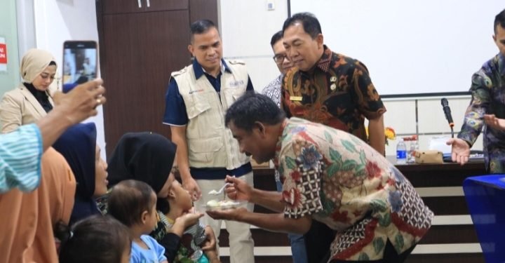Cegah Stunting, Pemkot Binjai dan Asuransi MAG Gelar Program Pemberian Makanan Tambahan