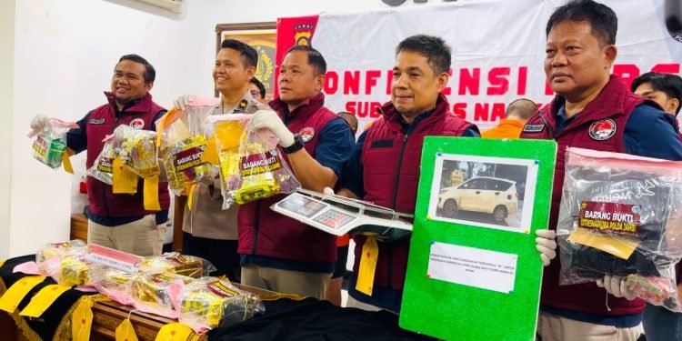 Ditresnarkoba Polda Jambi Gagalkan Peredaran Narkoba Jenis Sabu Seberat 12 Kilogram