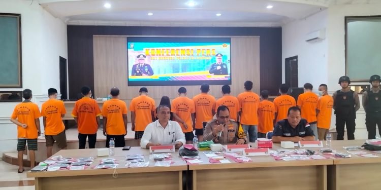 Kurun Waktu Sebulan, Satresnarkoba Polres Batanghari Amankan 14 Pelaku Tindak Pidana Penyalahgunaan Narkotika