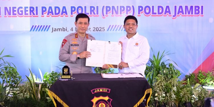 Polda Jambi dan REI Tandatangani MoU Penyediaan Rumah Bersubsidi untuk PNPP