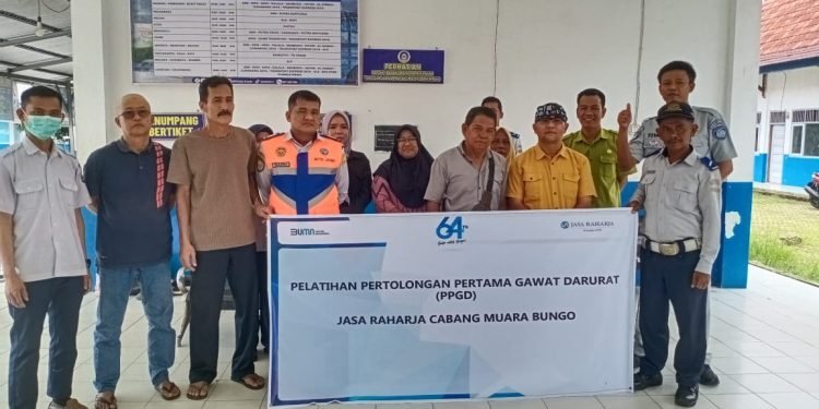 Jasa Raharja Muaro Bungo Gelar Pelatihan PPGD di Terminal Tipe A