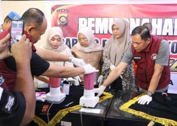 Komitmen Berantas Narkoba, Polda Jambi Musnahkan 1 Kg Sabu dan 870 Gram Pil Ekstasi