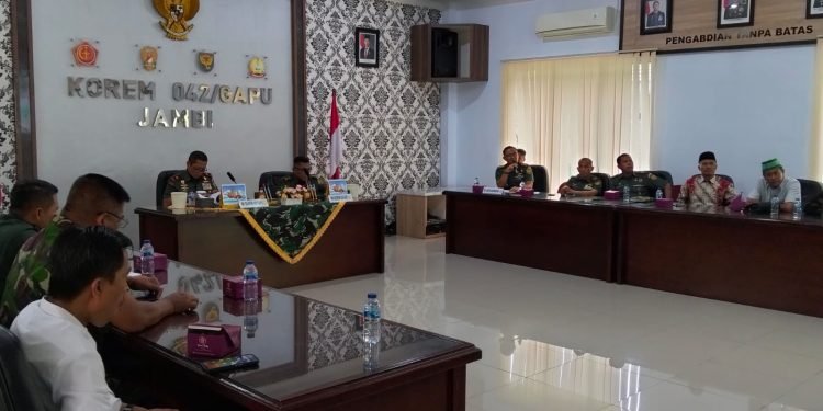 Korem 042/Gapu Gelar Rakor Persiapan Program Makan Bergizi Gratis