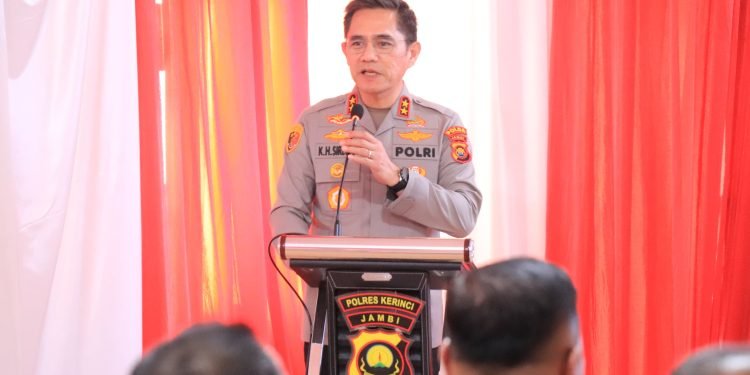 Kunker ke Mapolres Kerinci, Kapolda Jambi Tekankan Pentingnya Kesiapan Personel Merespon Potensi Konflik