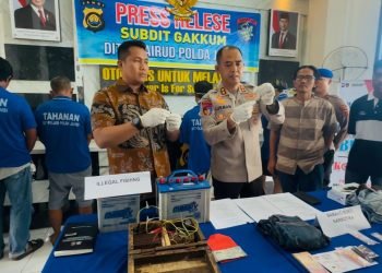 Dalam Sepekan, Ditpolairud Polda Jambi Ungkap Narkoba dan Illegal Fishing