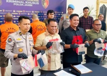Polda Jambi Bongkar Jaringan Perdagangan Emas Ilegal, 1,2 Kg Emas Diamankan