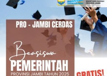 Beasiswa Pro-Jambi Cerdas 2025 Dibuka, Ini Syarat dan Besaran Dana yang Diterima