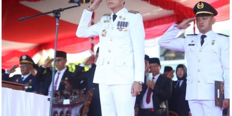 Momentum HUT ke-80 RI, Bupati Kaur Dorong Partisipasi Pembangunan Daerah