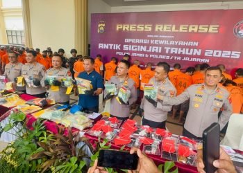 Ditresnarkoba Polda Jambi Bekuk 247 Tersangka di Operasi Antik Siginjai 2025