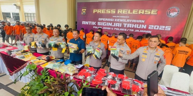 Ditresnarkoba Polda Jambi Bekuk 247 Tersangka di Operasi Antik Siginjai 2025