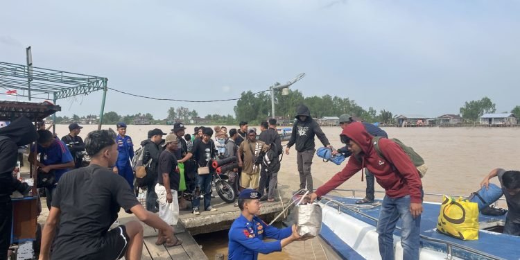 Libur Panjang, Polairud Jambi Perketat Pengamanan Transportasi Laut di Nipah Panjang