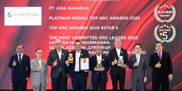 Jasa Raharja Raih Empat Penghargaan di TOP GRC Awards 2025