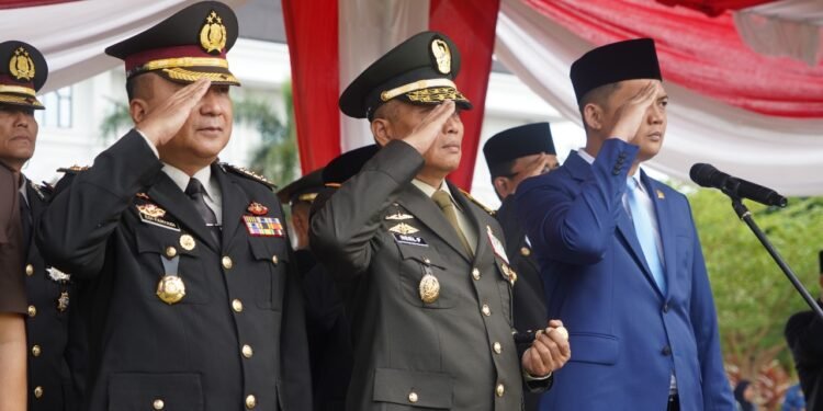Danrem 042/Gapu Bersama Forkopimda Jambi Kokohkan Persatuan di Hari Kesaktian Pancasila