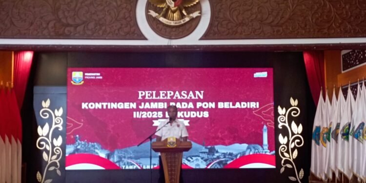 Pemprov Jambi Lepas 111 Atlet ke PON Beladiri II 2025 di Kudus