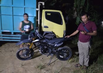 Usai Curi Dua Motor, Pelaku Kabur dan Tinggalkan Barang Bukti di Kebun Karet