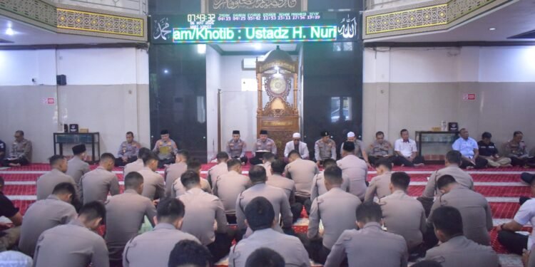 Tingkatkan Keimanan, Polda Jambi Laksanakan Binrohtal Serentak