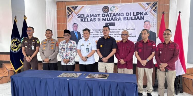 Kakanwil Ditjenpas Jambi dan Wabup Batang Hari Resmikan Lembaga Pendidikan Al-Qur’an di LPKA Muaro Bulian