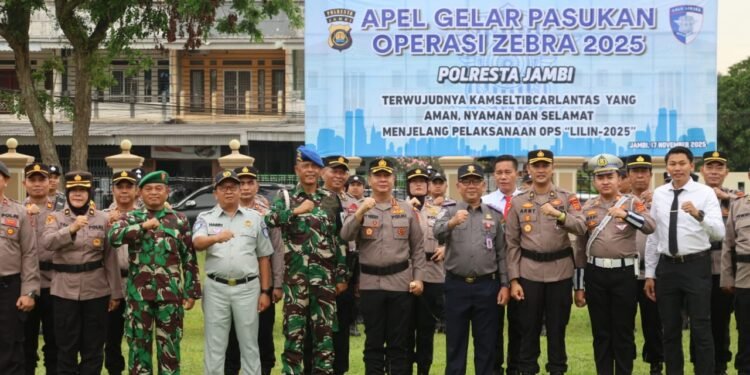 Polresta Jambi Gelar Apel Operasi Zebra 2025, Siagakan 67 Personel untuk Tertibkan Lalu Lintas