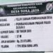 Pemdes Suka Jaya Gencar Lakukan Pembangunan Infrastruktur daru Anggaran Dana Desa