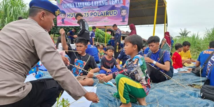 Ditpolairud Polda Jambi Gelar Lomba Layang-Layang Ceria di Tepian Sungai Batanghari