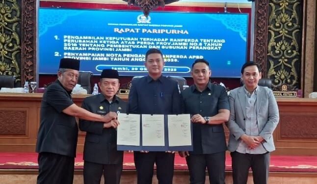 DPRD Provinsi Jambi Sepakati Pemecahan BPKPD dan PUPR Jadi Dua OPD Baru