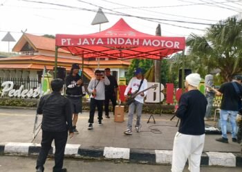 Aksi “Suara Solidaritas Sumatera”, Forum Musisi Jambi Turun ke Jalan Galang Donasi