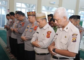Polresta Jambi Gelar Salat Gaib untuk Korban Bencana di Aceh, Sumut, dan Sumbar