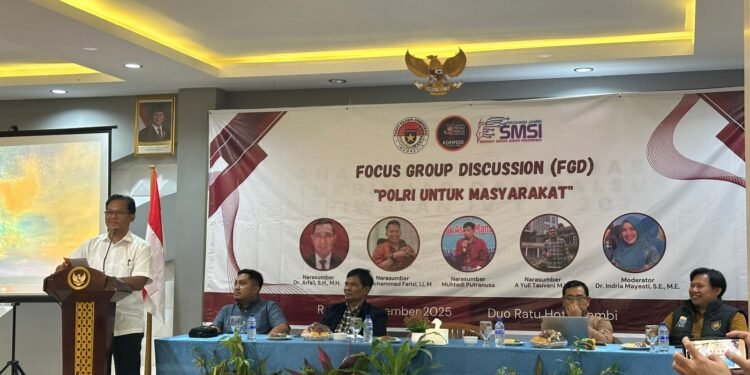 Ditinlelkam Polda Jambi Gelar FGD “Polri untuk Masyarakat”, Bahas Kamtibmas hingga Peran Media