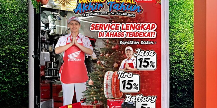 Sambut Natal dan Tahun Baru, Honda Jambi Hadirkan Program Service Akhir Tahun di Seluruh AHASS