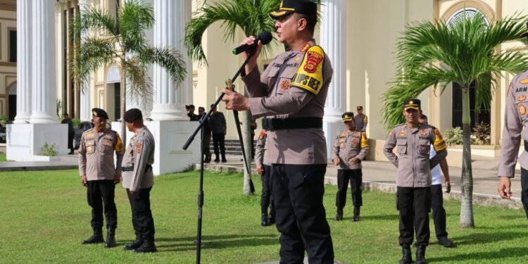 Gelar Apel Pengamanan Natal 2025, Polresta Jambi Siagakan 640 Personel Gabungan