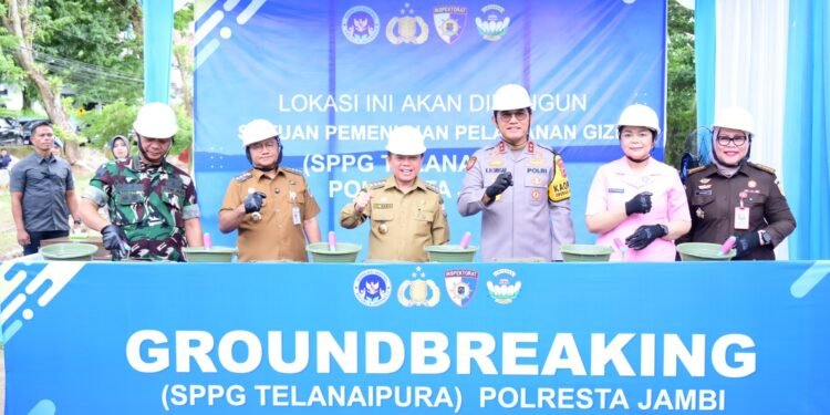 Ground Breaking SPPG Serentak, Polda Jambi Sasar 71 Ribu Penerima Manfaat