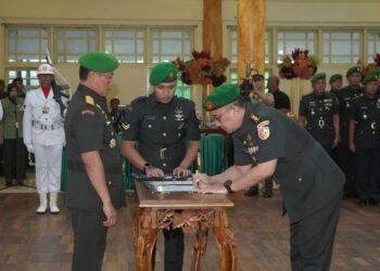 Danrem 042/Gapu Pimpin Penyerahan Jabatan Kasrem dan Sertijab Dua Dandim